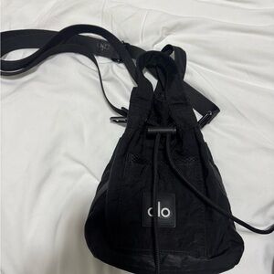ALO Yoga Black Drawstring Crossbody Bag